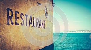 Retro Rustic Restaurant By The Sea