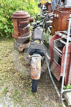 Retro rusty suzuki bike vintage   market