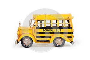 Retro school bus model.