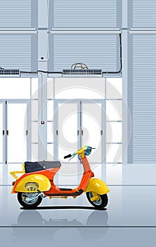 Retro scooter. photo