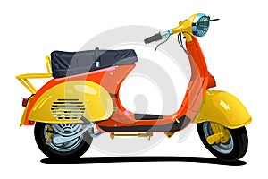 Retro scooter. photo