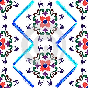 Retro seamless floral pattern 2