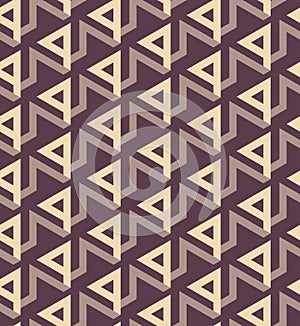 Retro seamless geometric lines and triangles pattern -vector eps8