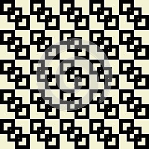 Retro seamless pattern with squares shapes.