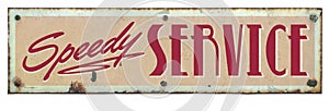 Retro Service Sign