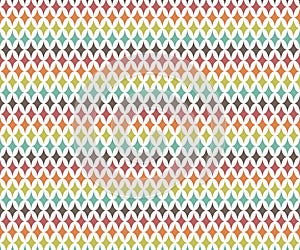 Retro Seventies Mid Century Colorful Abstract Background Pattern