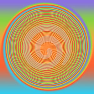 Retro seventies swirl