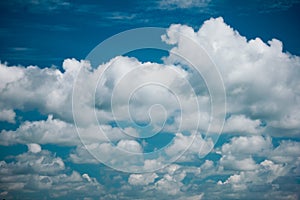 Retro sky and clouds background