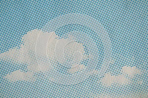 Retro sky pattern, old paper texture