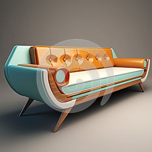 Retro Sofa Design: Mid-century Inspired Couch With Offbeat Whimsy