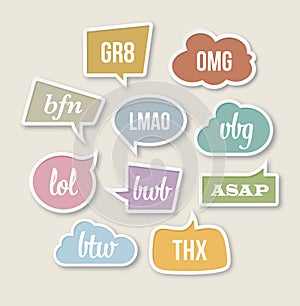 Retro Speech Bubbles