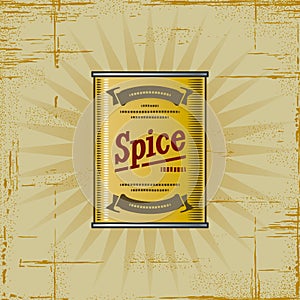 Retro Spice Can