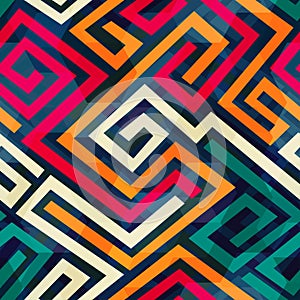 Retro spiral seamless pattern