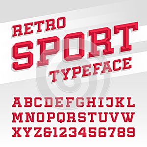 Retro sport style typeface