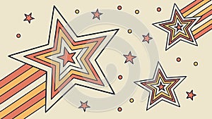 Retro Star Burst Background Vector, Dynamic Celebration Design, vector design Generative AI