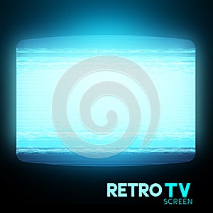 Retro Static TV Screen