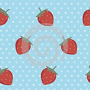 Retro strawberry pattern