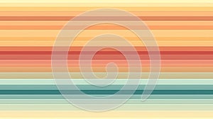 Retro stripe seamless pattern background with warm and cool colors