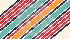 Retro Striped Seamless Pattern Abstract Background Vector, vector design Generative AI