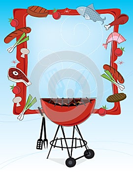 Retro-style BBQ Frame