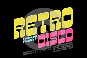 Retro style Disco Night font