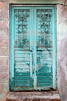 Retro Style Door, San Cristobal de las Casas, Mexico