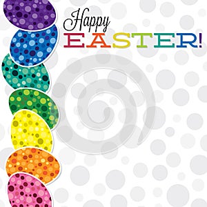 Retro style Easter egg card