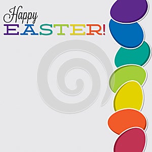 Retro style Easter egg card