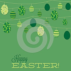 Retro style Easter egg card