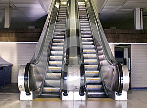 Retro style escalator