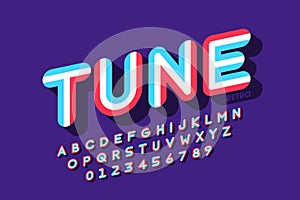 Retro style font