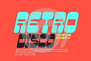 Retro style font