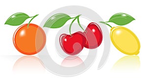 Retro-style Fruity Icons