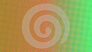 Retro style halftone dot pattern with a smooth color gradient background