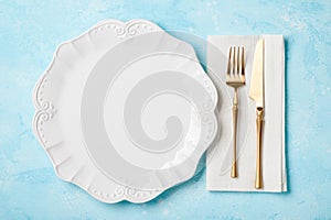 Retro style holiday table setting