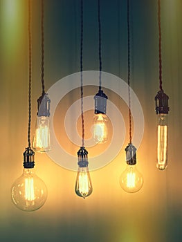 Retro style light bulbs
