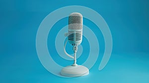 The retro-style microphone.AI generated image