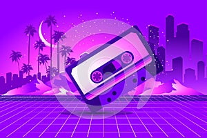 Retro style pop disco