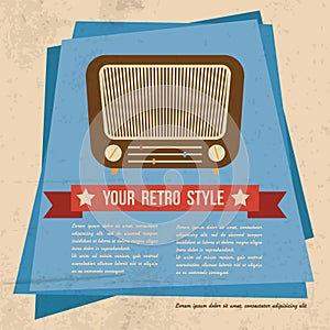 Retro style poster