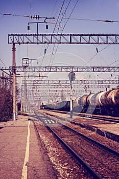 Retro style railway