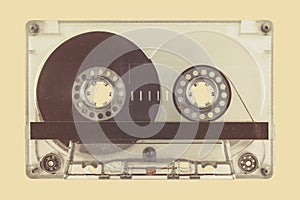 Retro styled image of a compact cassette