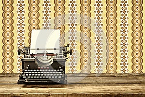 Retro styled image of an old typewriter