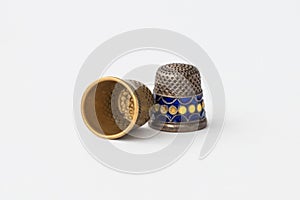 Retro styled sewing thimbles
