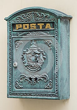 Retro stylized postbox