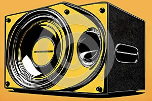 Retro subwoofer photo