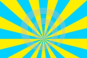 Retro sun rays background. Color explosion. Vector illustration. Stock image.