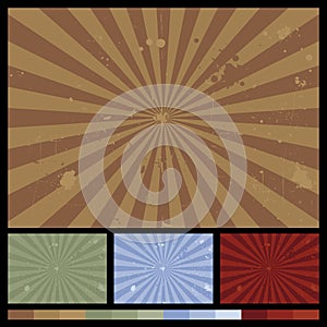 Retro Sunburst Backgrounds