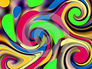 Retro swirls