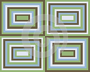 Retro symmetrical squares background photo