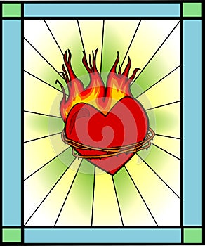 Heart on fire (retro /passion)